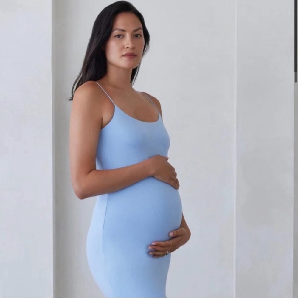 BUMPSUIT The Brigitte Dress in Powder Blue Size S (Maternity)
